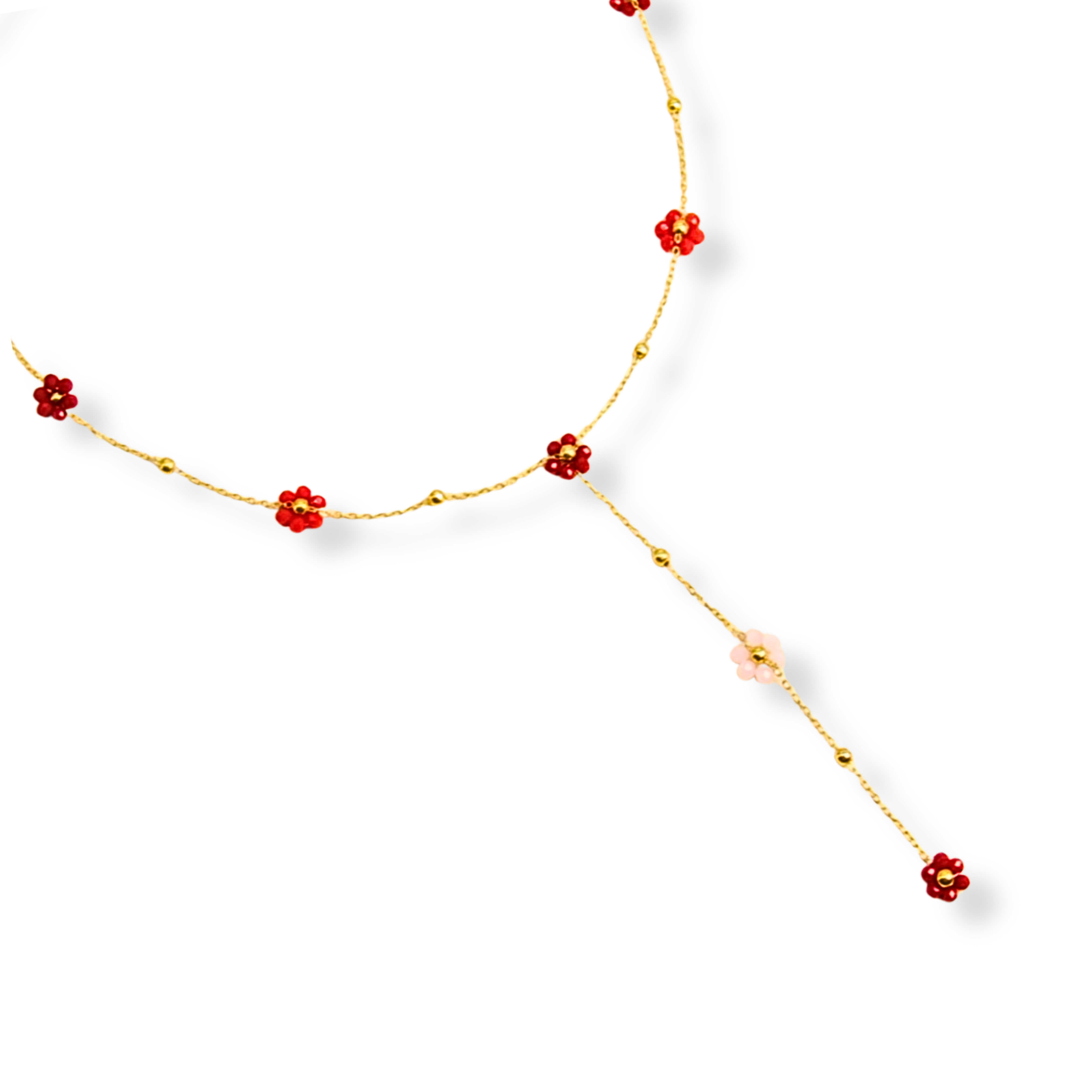 Collier FLORA Rouge